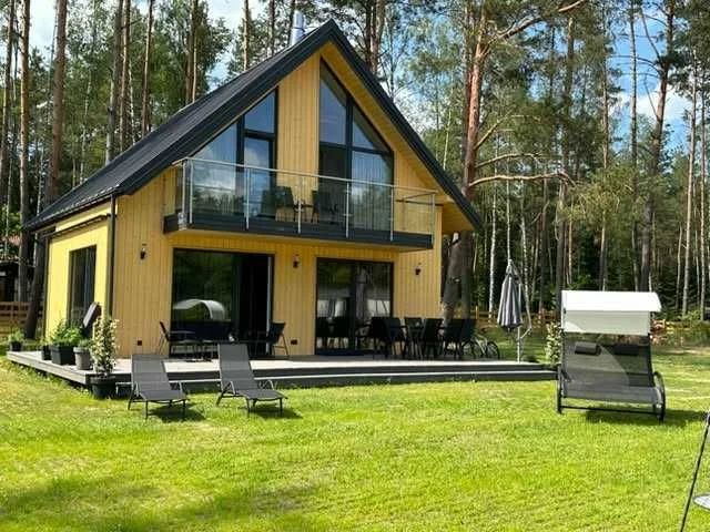 Domki na mazurach - Skarpa przy plaży, Sauna/Balia - j.GIM 30m