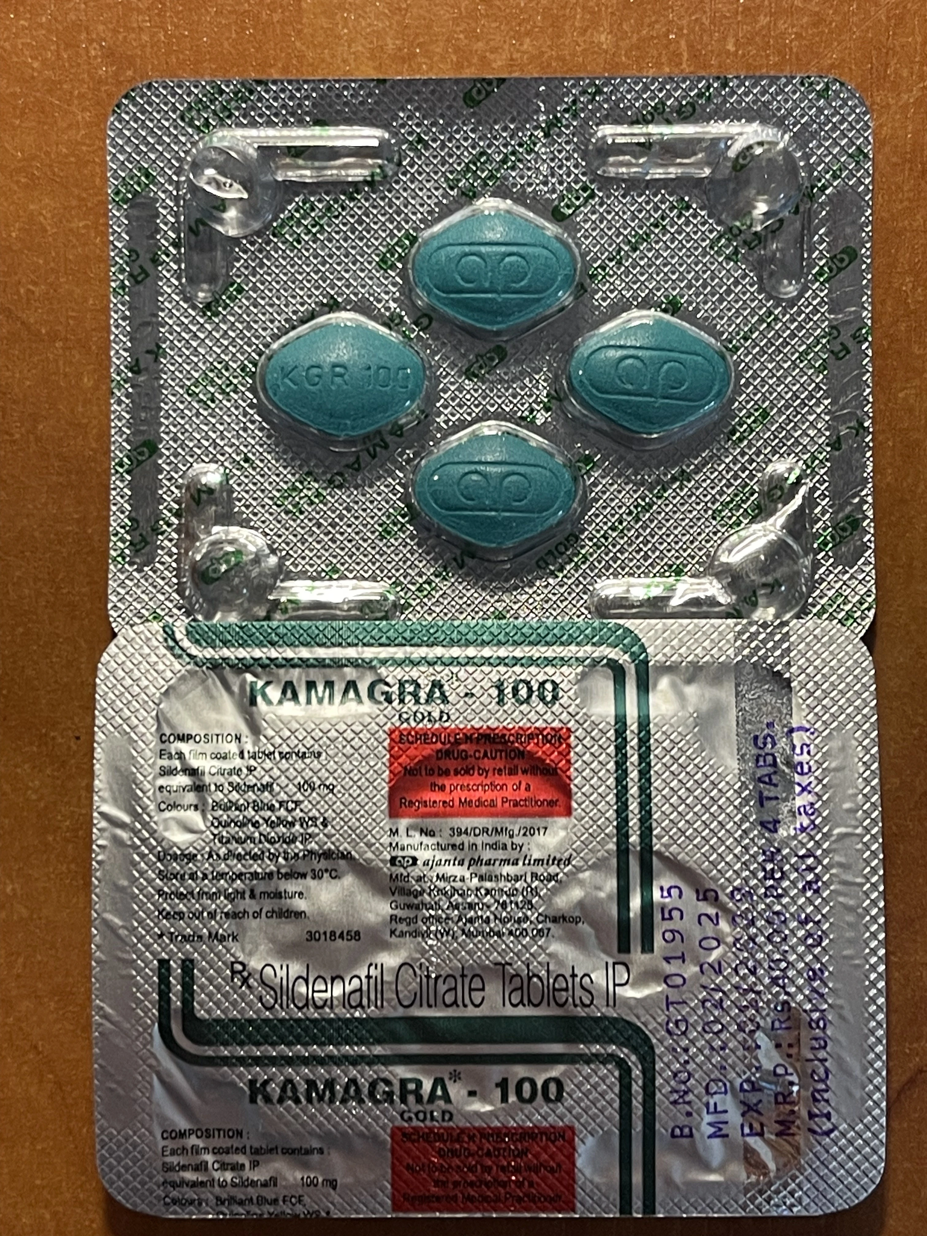 Kamagra GOLD 100 mg. 4 tabletki, potencja, erekcja SPRZEDAM