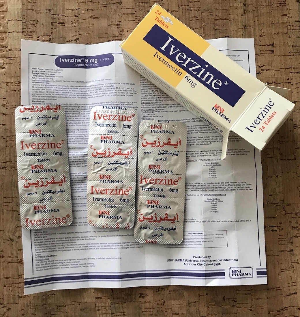 Iverzine, Iwermektyna, Ivermectin 24 tabletki po 6 mg.