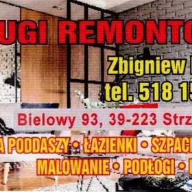 Usługi remontowe, elewacje, łazienki