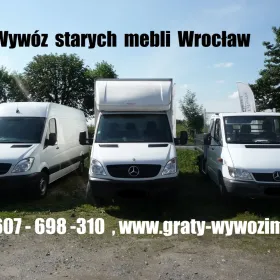 Odbiór,demontaż,wywóz,utylizacja starych mebli Wrocław.