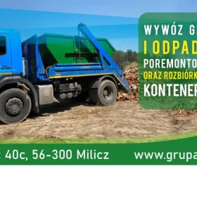 Kontenery na odpady pobudowlane, gruz, gabaryty - GRUPA KOSZ