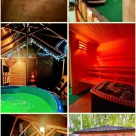 Domek całoroczny z kominkiem, jacuzzi, sauna, jezioro,las